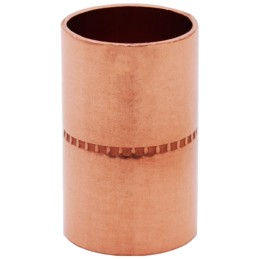 Legend Valves 450-508 2" x 2-1/8" Wrot Copper Coupling with Rolled Stop