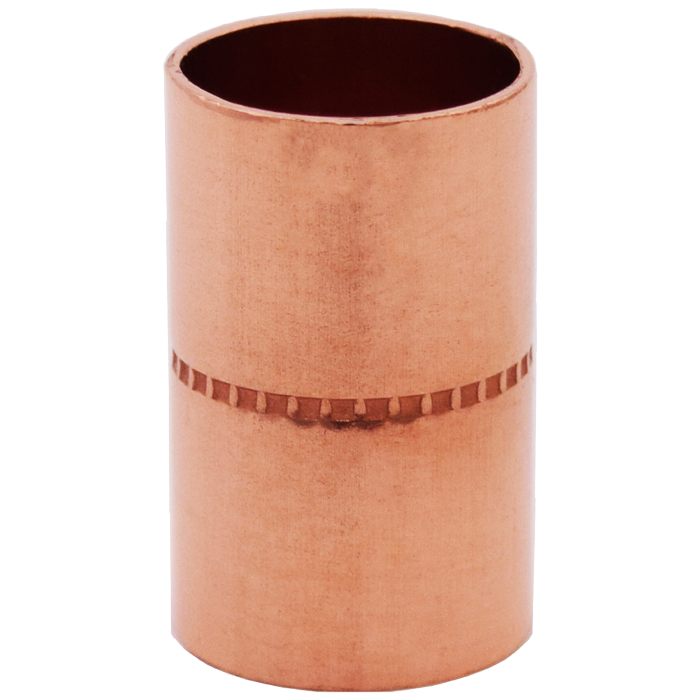 Legend Valves 450-501 1/4" x 3/8" Wrot Copper Coupling with Rolled Stop
