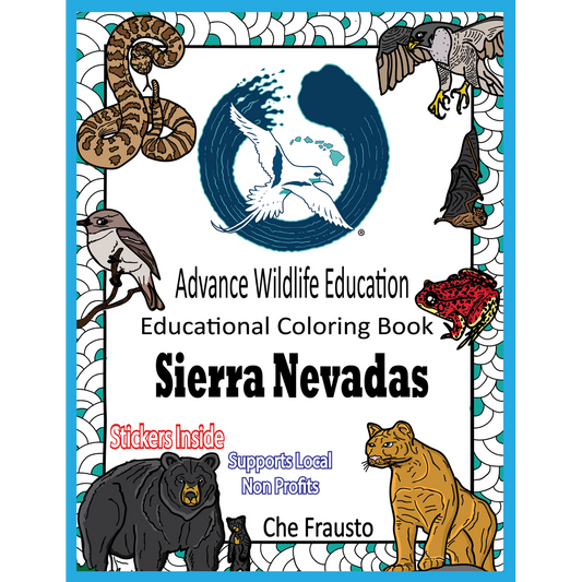 Paradise Clay AWE009 Sierra Nevadas - Educational Coloring Book