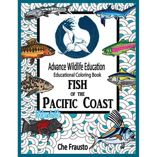 Paradise Clay AWE002 Fish of the Pacific Coast - Educational Coloring Book