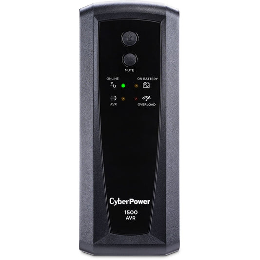 CyberPower AVR CP1500AVRT 1500VA UPS - 1500VA/900W - 11 Minute Half Load - 4 x NEMA 5-15R - Battery/Surge-protected, 4 x NEMA 5-15R - Surge-protected