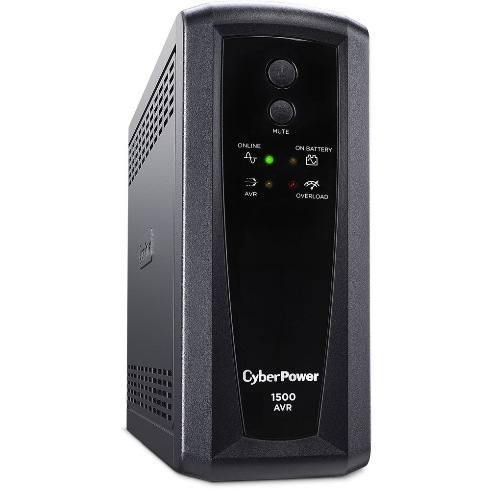 CyberPower AVR CP1500AVRT 1500VA UPS - 1500VA/900W - 11 Minute Half Load - 4 x NEMA 5-15R - Battery/Surge-protected, 4 x NEMA 5-15R - Surge-protected