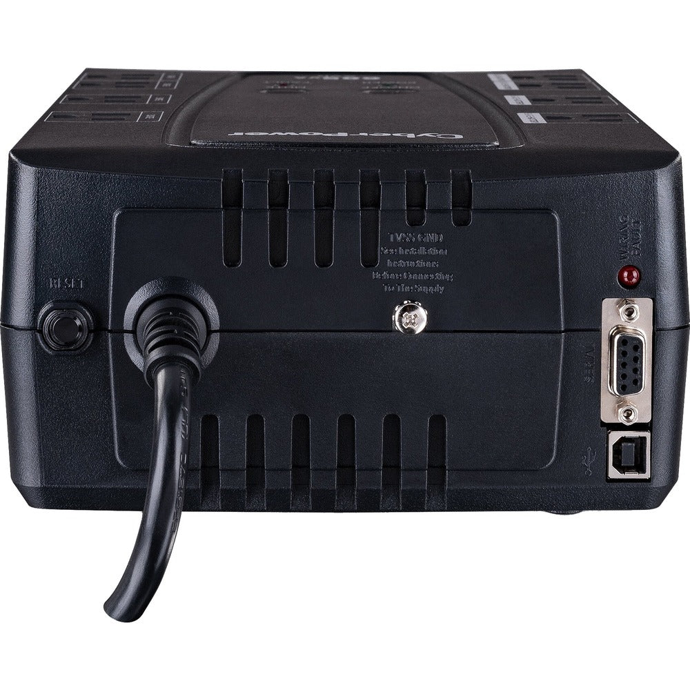 CyberPower AVR CP800AVR 800VA UPS - 800VA/450W - 3 Minute Full Load - 4 x NEMA 5-15R - Battery/Surge-protected, 4 x NEMA 5-15R - Surge-protected