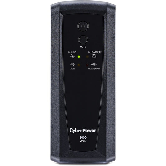 CyberPower AVR CP900AVR 900VA UPS - 900VA/560W - 12 Minute Half Load - 4 x NEMA 5-15R - Battery/Surge-protected, 4 x NEMA 5-15R - Surge-protected