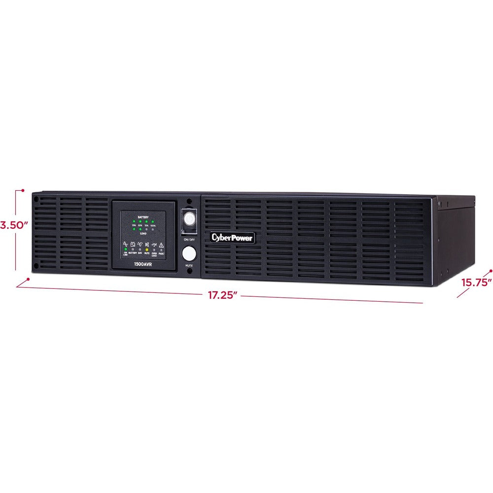 CyberPower Smart App AVR CPS1500AVR 1500VA UPS - 1500VA/950W - 18 Minute Half Load - 6 x NEMA 5-15R - Battery/Surge-protected