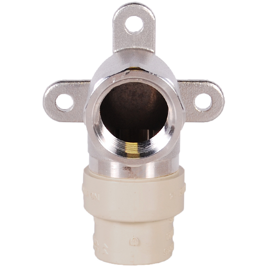 Legend Valves 302-238 1/2" Stainless Steel FNPT x CPVC 3-Hole Drop Ear Elbow