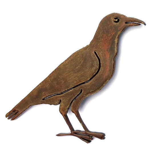 Paradise Clay PAR453 Crow Standing MAGNET