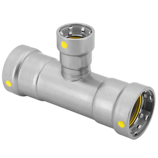 Legend Valves 441-435P 2" x 2" x 1" LegendPressCSG Carbon Steel Gas Reducing Tee
