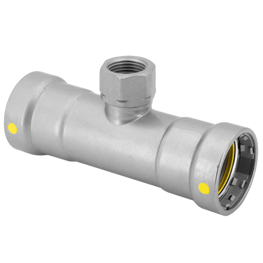Legend Valves 441-443P 1" x 1" x 1/2" LegendPressCSG x FNPT Reducing Tee