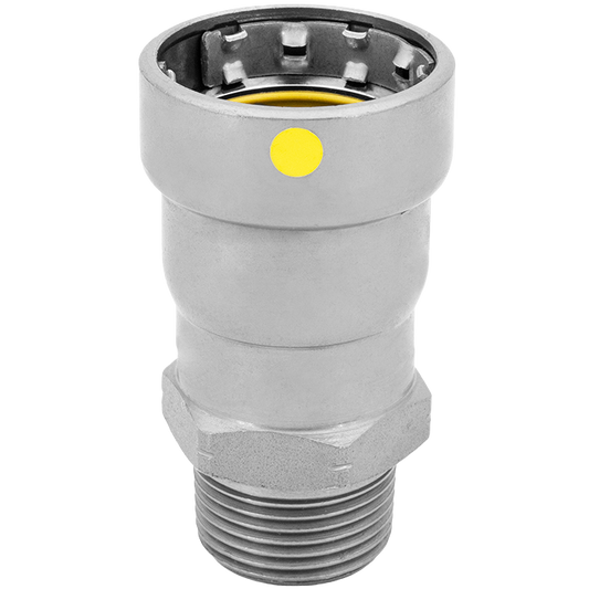 Legend Valves 441-758P 2" LegendPressCSG Carbon Steel Gas MNPT Adapter