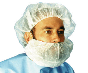SOS Cleanroom HBC Series Polypropylene Beard Cover (1000/Case)
