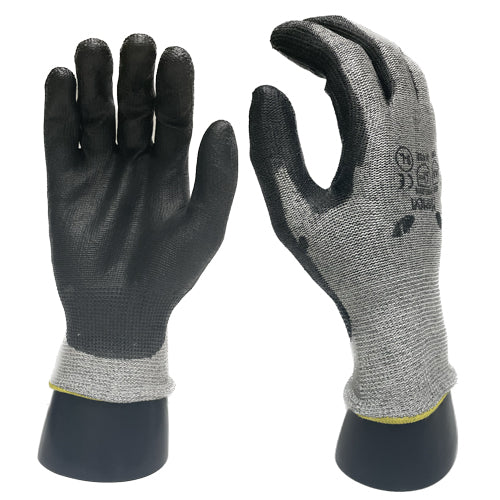 Black Mamba CT5-110 Cut Resistant Gloves (ANSI Cut Level 5), Polyethylene Fiber with Nylon Liner, Powder & Latex Free, Textured Grip, 1 pair, Medium