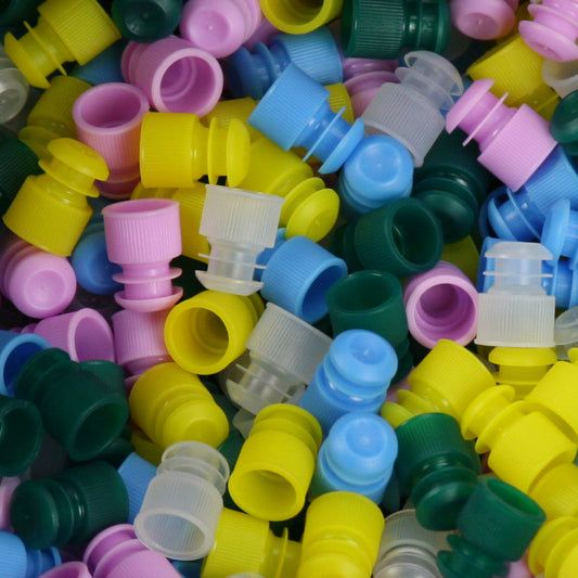 Globe Scientific CT-CAP-L CT Cap Flange Plug Cap for CT2 and CR1 Models 13mm Lavender 1000/Bag