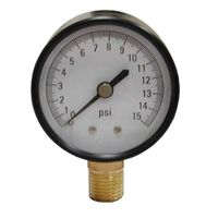 Jones Stephens G61015 2-1/2" 15 psi Pressure Gauge