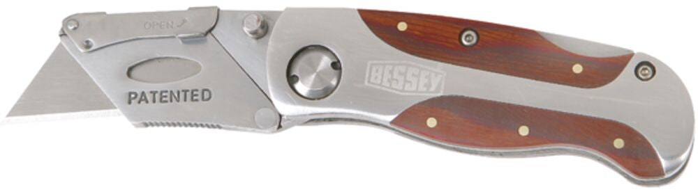 Bessey D-BKWH Folding utility knife – Wood handle