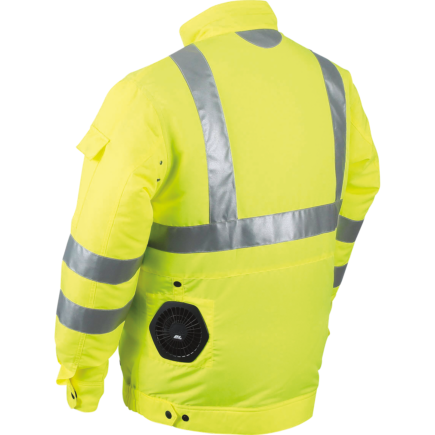 Makita DFJ214ZL 18V LXT® Lithium‘Ion Cordless High Visibility Fan Jacket, Jacket Only (L)