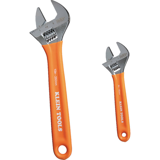 Klein Tools D5072 Extra-Capacity Adjustable Wrenches, 2-Piece