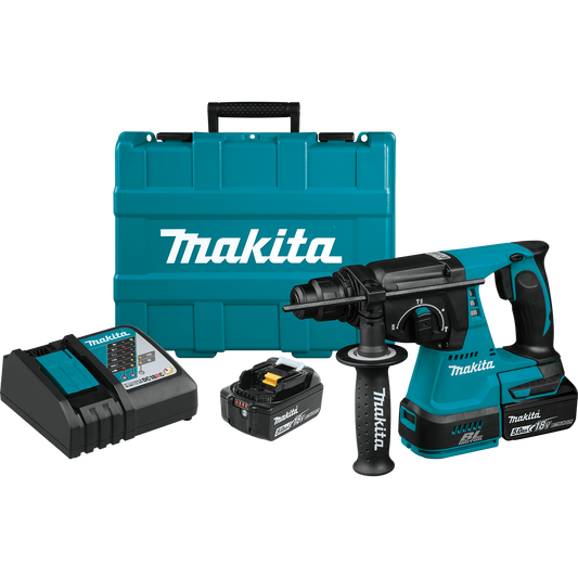 Makita XRH01T 18V LXT® Lithium‘Ion Brushless Cordless 1" SDS‘PLUS Rotary Hammer Kit (5.0Ah)