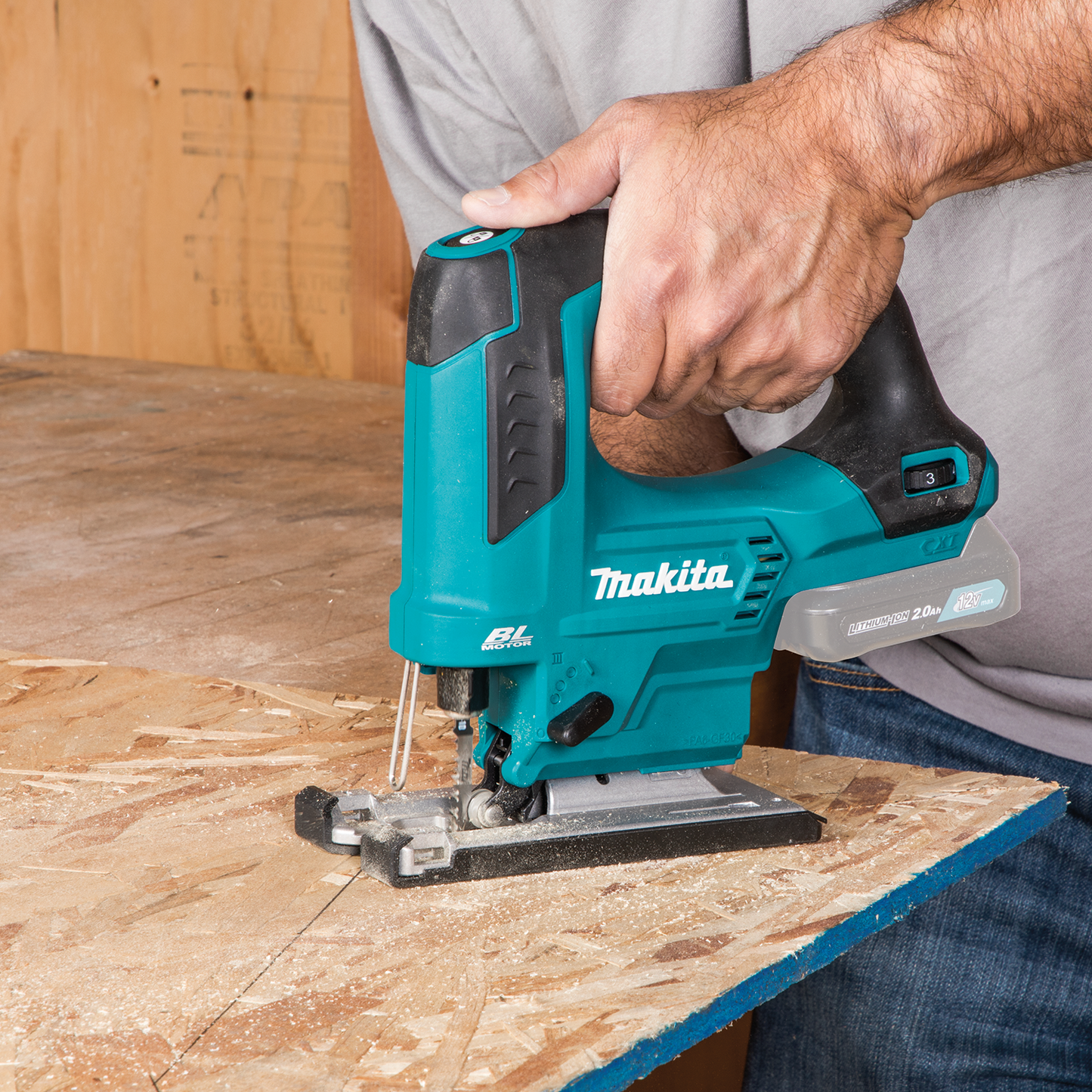 Makita VJ06Z 12V max CXT® Lithium‘Ion Brushless Cordless Top Handle Jig Saw, Tool Only