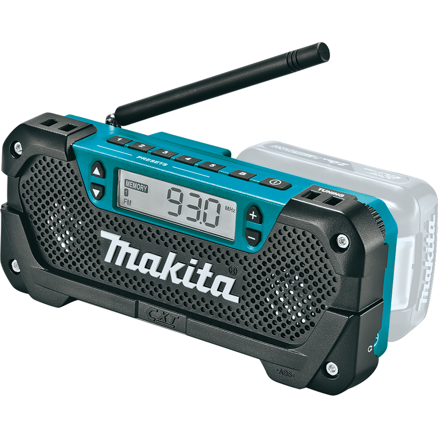 Makita RM02 12V Max Cxt® Lithiumion Cordless Compact Job Site Radio, Tool Only