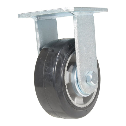 Vestil CST-VE-5X2MRA-R Rubber Rigid Caster 5 In. Diameter x 2 In. Width 661 Lb. Capacity Dark Black/Gold