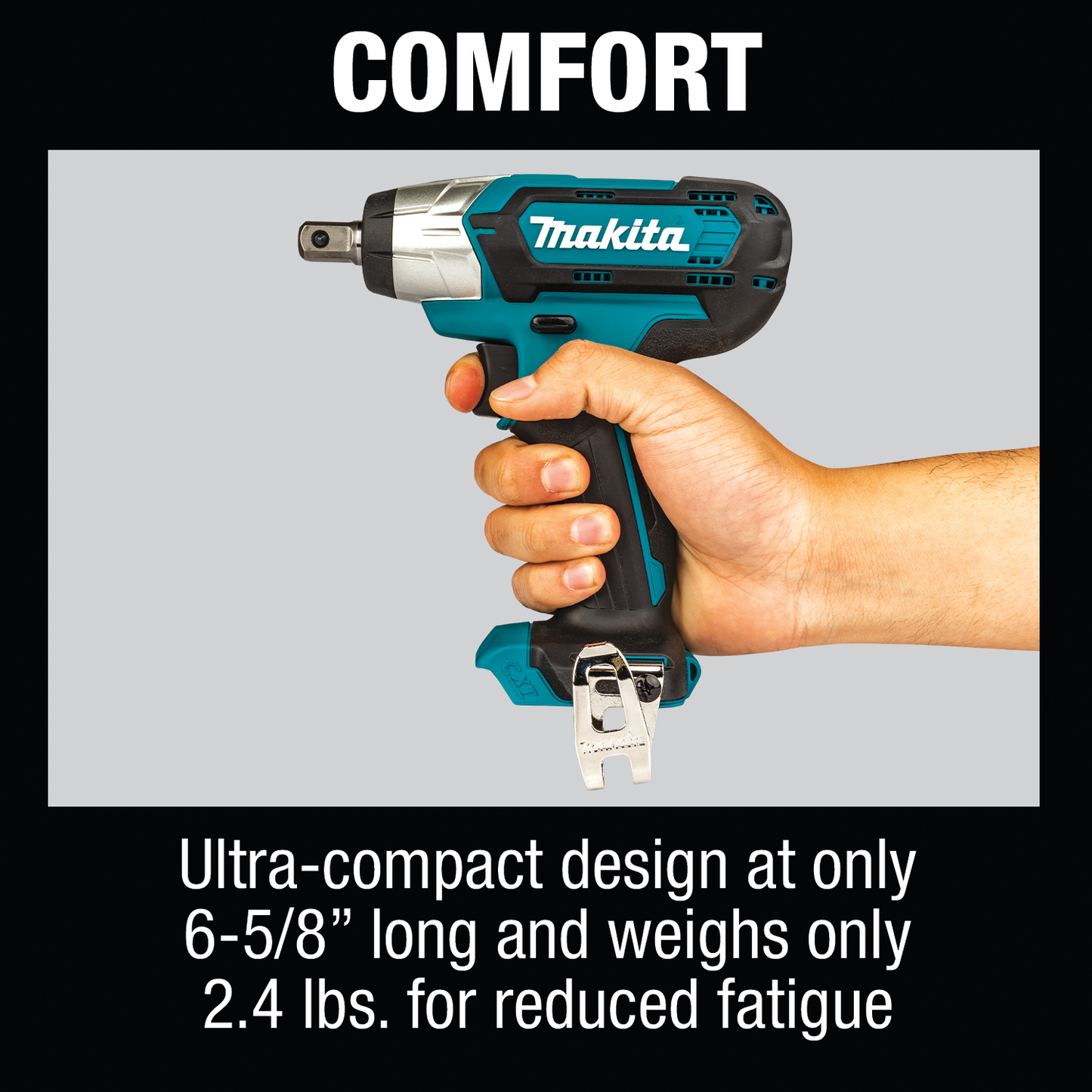 Makita WT03Z 12V max CXT® Lithium‘Ion Cordless 1/2" Sq. Drive Impact Wrench, Tool Only