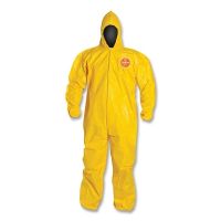 DUPONT QC127B-XL Tychem Qc Coverall Yellow Zip Ft Bd Hd (12 EA)