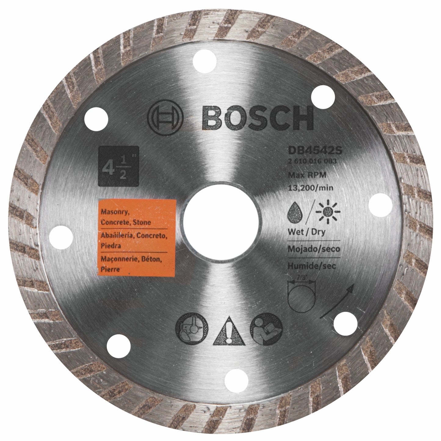 Bosch DB4542S 4-1/2" Turbo Rim Diamond Blade