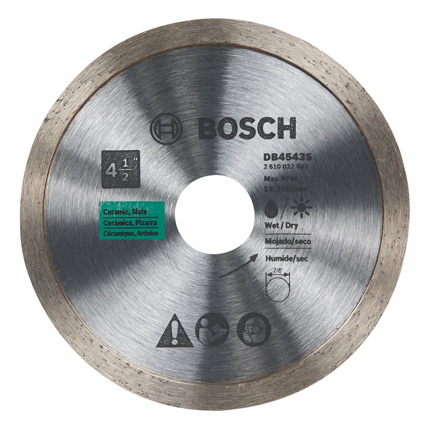 Bosch DB4543S 4.5" Continuous Rim Diamond Blade