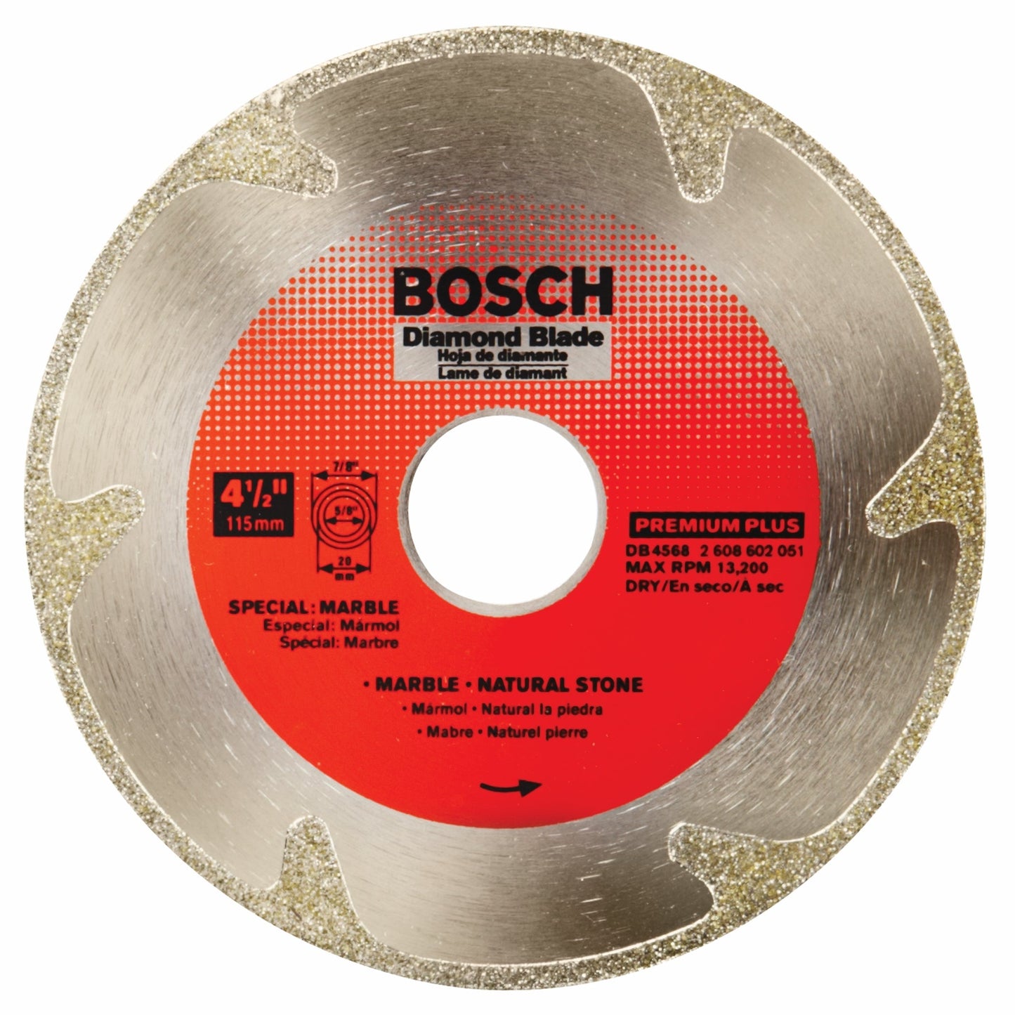 Bosch DB4568 Dia Blade Marble Premium Plus 4-1/2"