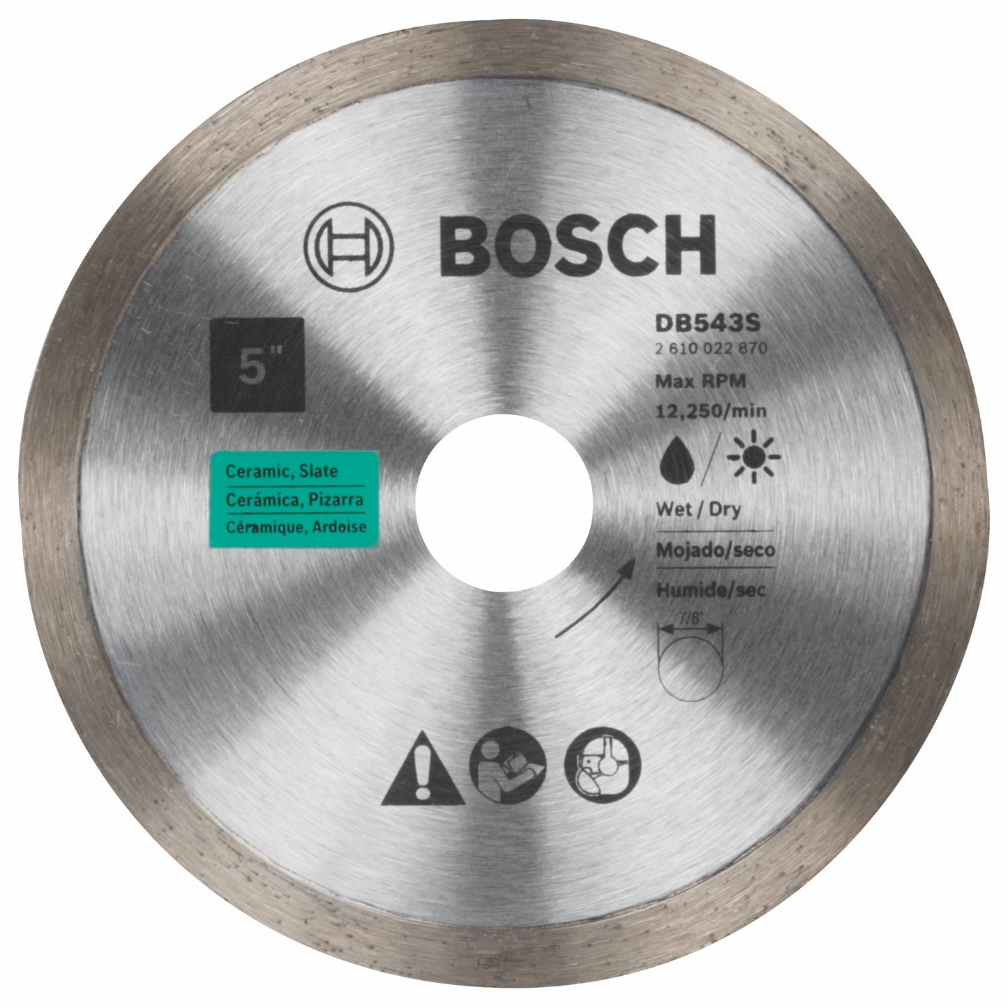 Bosch DB543S 5" Continuous Rim Diamond Blade