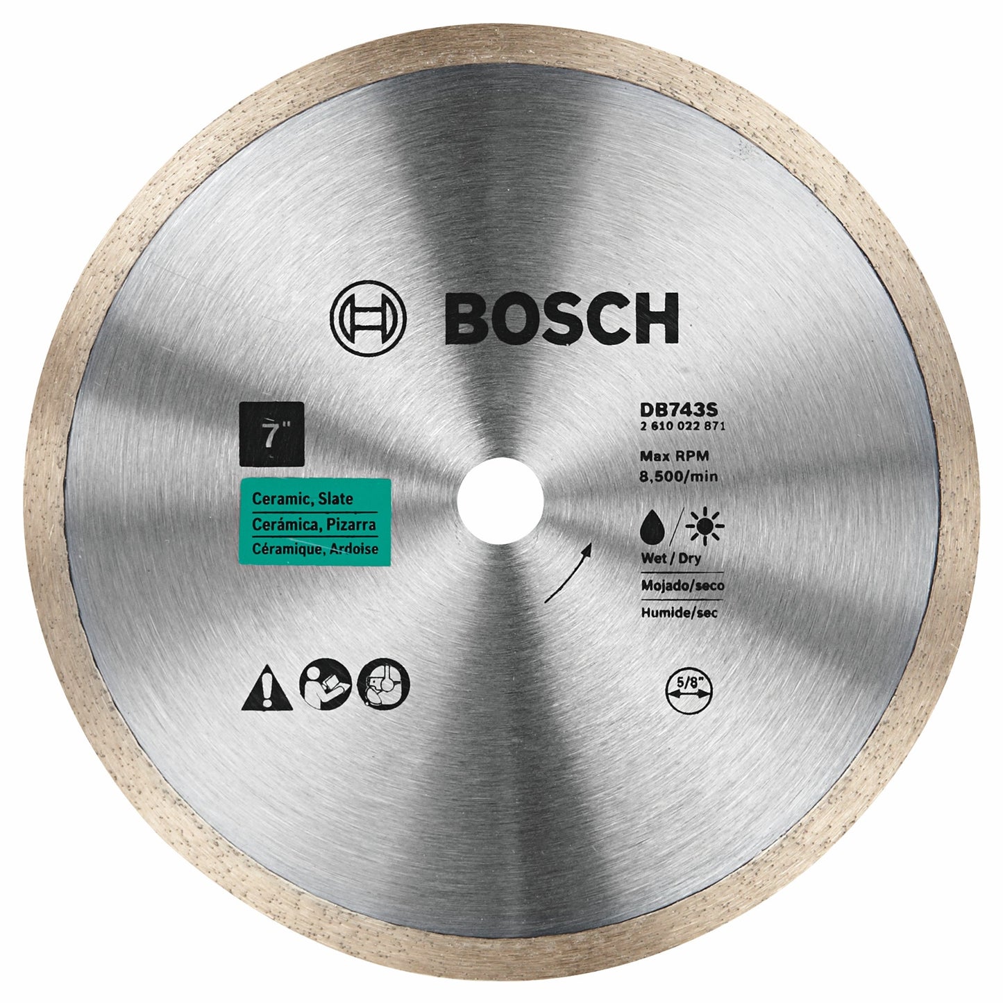 Bosch DB743S 7" Continuous Rim Diamond Blade