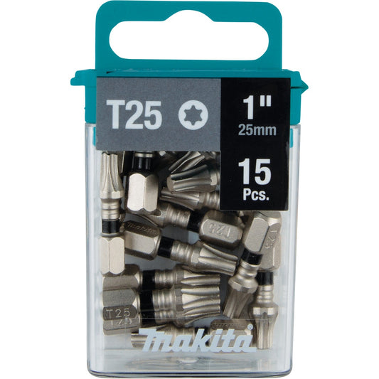 Makita E-00686 Impact XPS® T25 Torx 1" Insert Bit, 15/pk