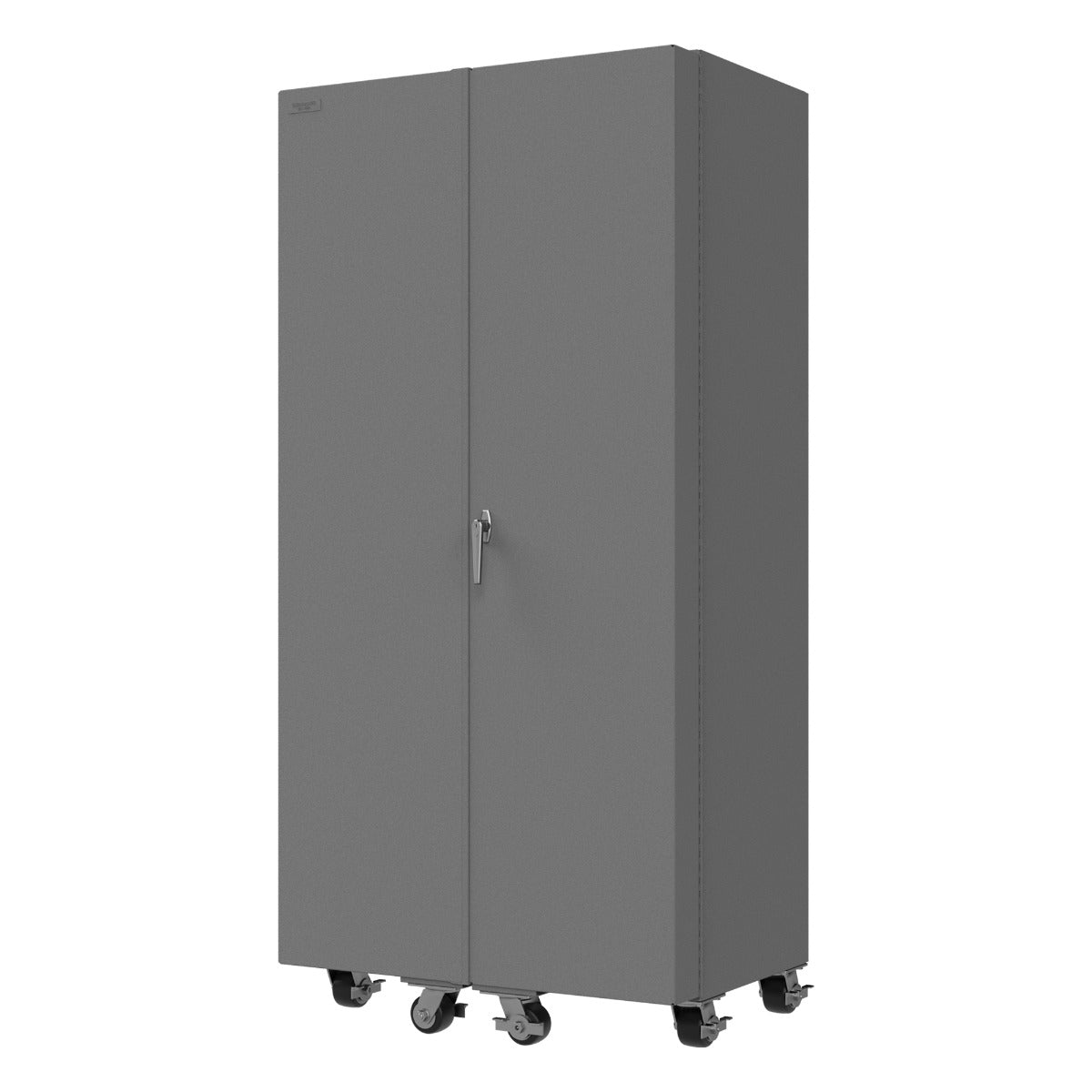 Durham DCM36-BDLP-102-3S-1795 MOBILE CABINET, 14 GAUGE, 102 BINS, 3 SHELVES, 36 X 24 X 76