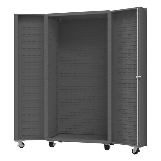 Durham DCM36-BDLP-95 EMPTY MOBILE CABINET, 14 GAUGE, CUSTOMIZABLE, 36 X 24 X 76