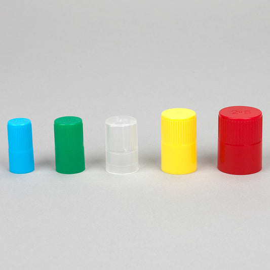 Globe Scientific 118158C Diamond Culture Tube Cap for 25mm Glass Culture Tubes PP Clear 100/Bag 5 Bags/Carton
