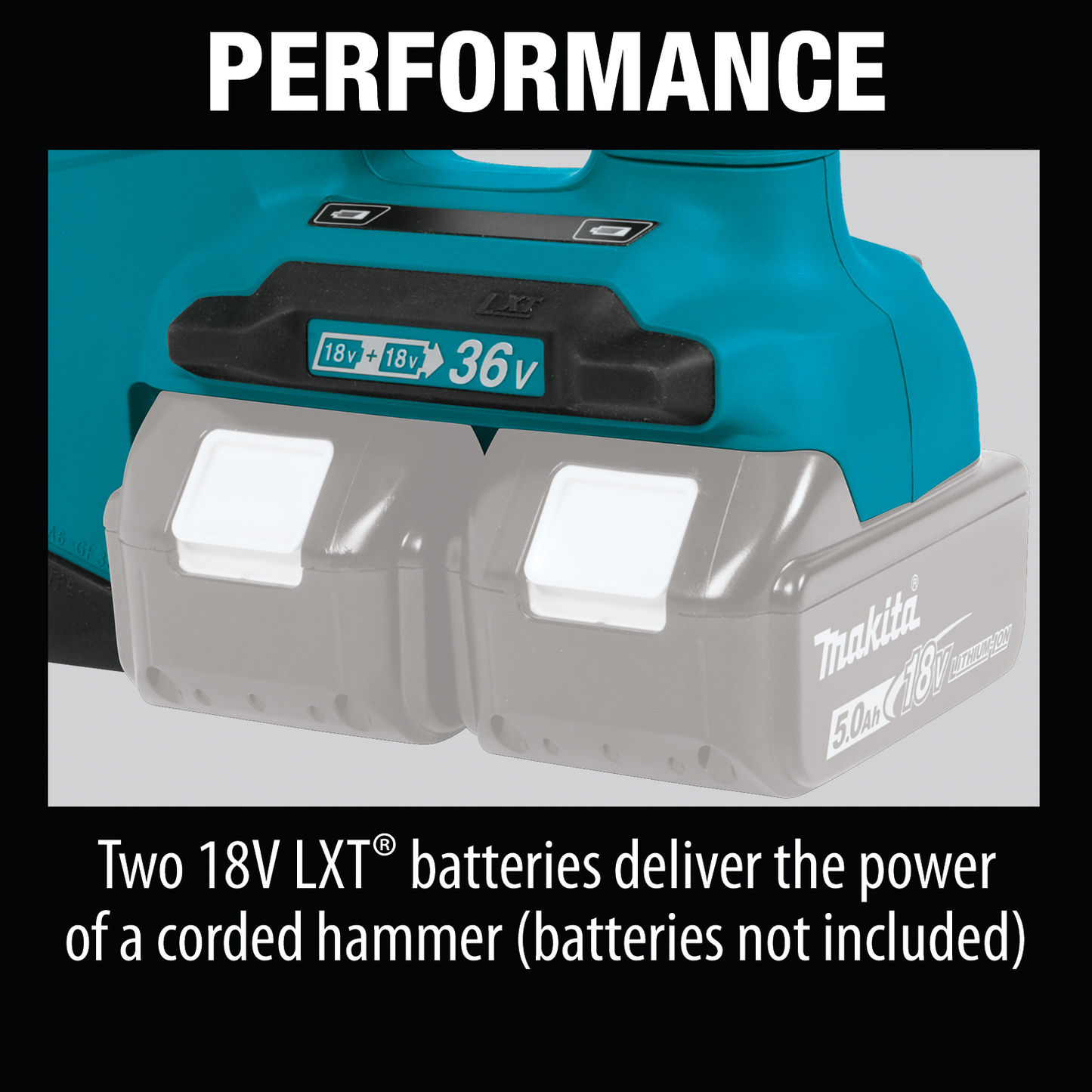 Makita XRH05Z 36V (18V X2) LXT® 1" SDS‘PLUS Rotary Hammer, Tool Only