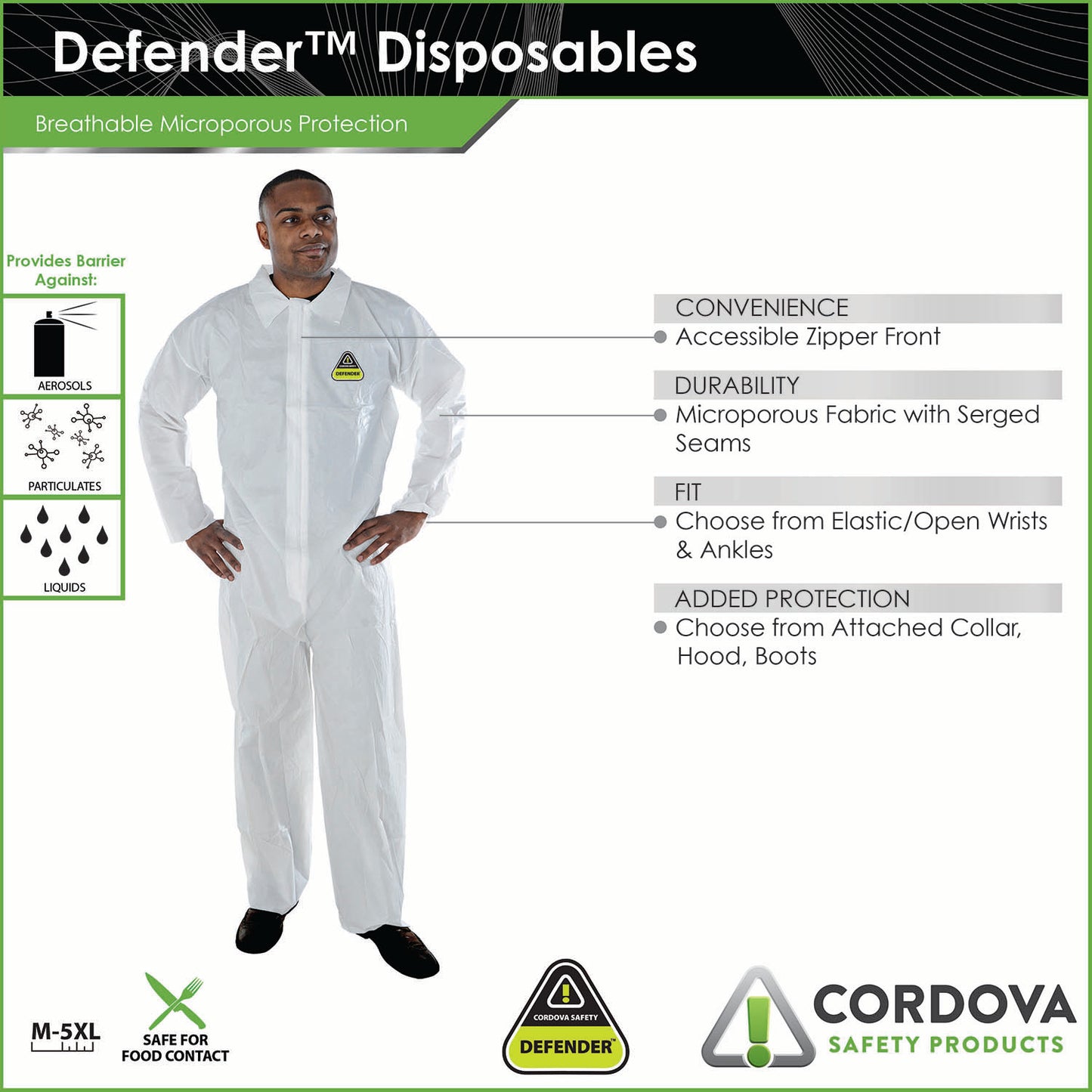 Cordova Safety CPE4XL DEFENDER™, Coverall