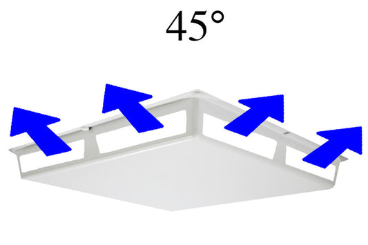 Elima Draft ELMDFTCOM45DEF4257 AIR DEFLECTOR VENT COVER (45°-WAY AIRFLOW)