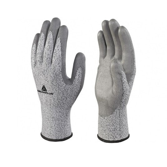 Delta Plus VECUTB04GRG309 Cut Protection Glove, 13 Gauge, ANSI A2. 9 (LG), Pack of 3 pairs