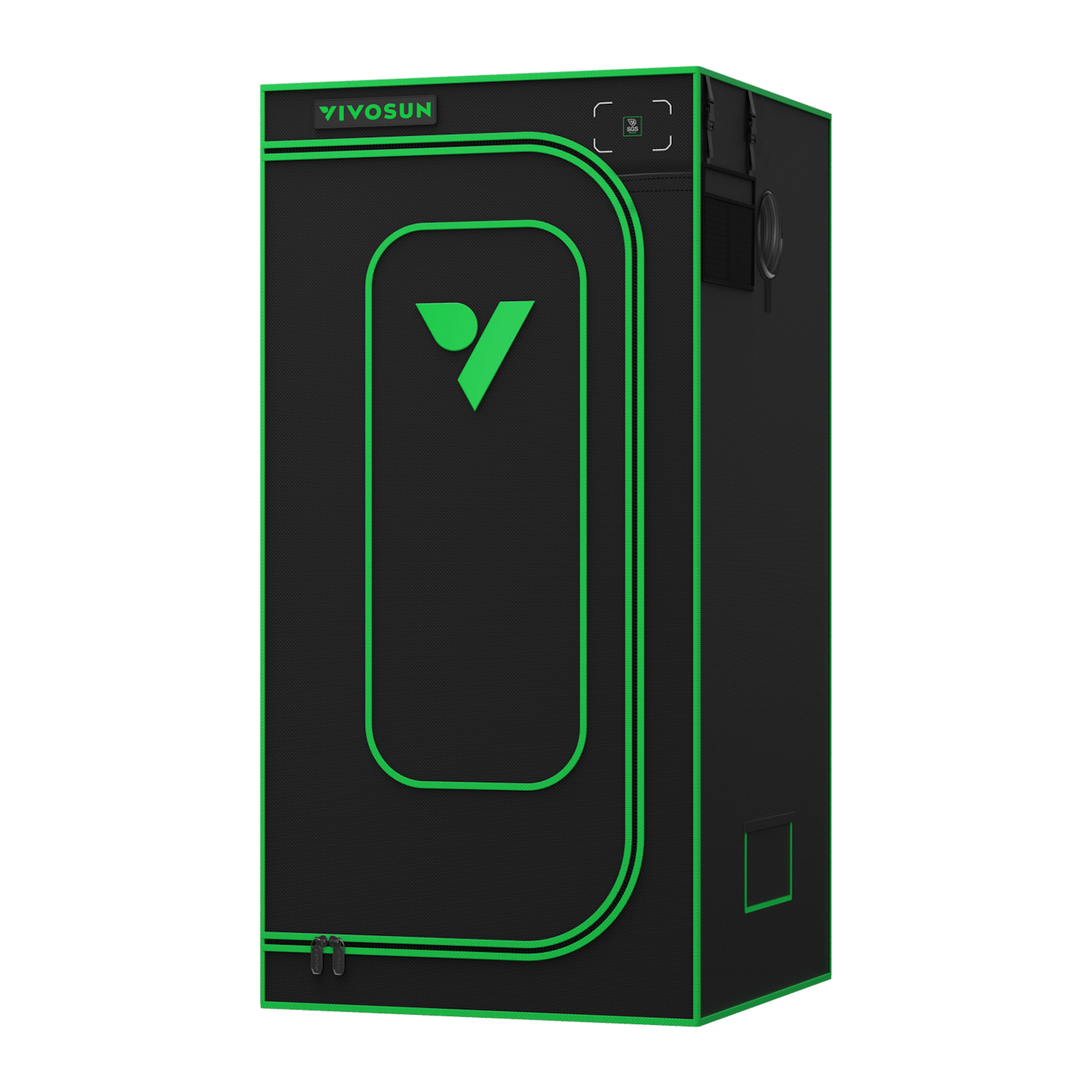 Vivosun Grow Tent Pro 2.7x2.7 P276, 1-2 Plants Use, Large Front Window, 32' x 32' x 63', For Indoor Plants Growing