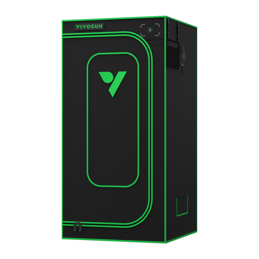 Vivosun Grow Tent Pro 2.7x2.7 P276, 1-2 Plants Use, Large Front Window, 32' x 32' x 63', For Indoor Plants Growing