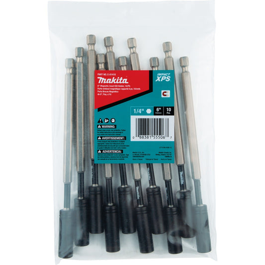 Makita E-01410 Impact XPS® 6" Magnetic Insert Bit Holder, 10/pk, Bulk