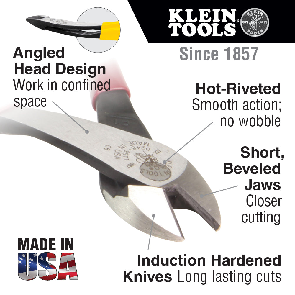 Klein Tools 94156 American Legacy Diagonal Plier and Klein-Kurve® Wire Stripper / Cutter