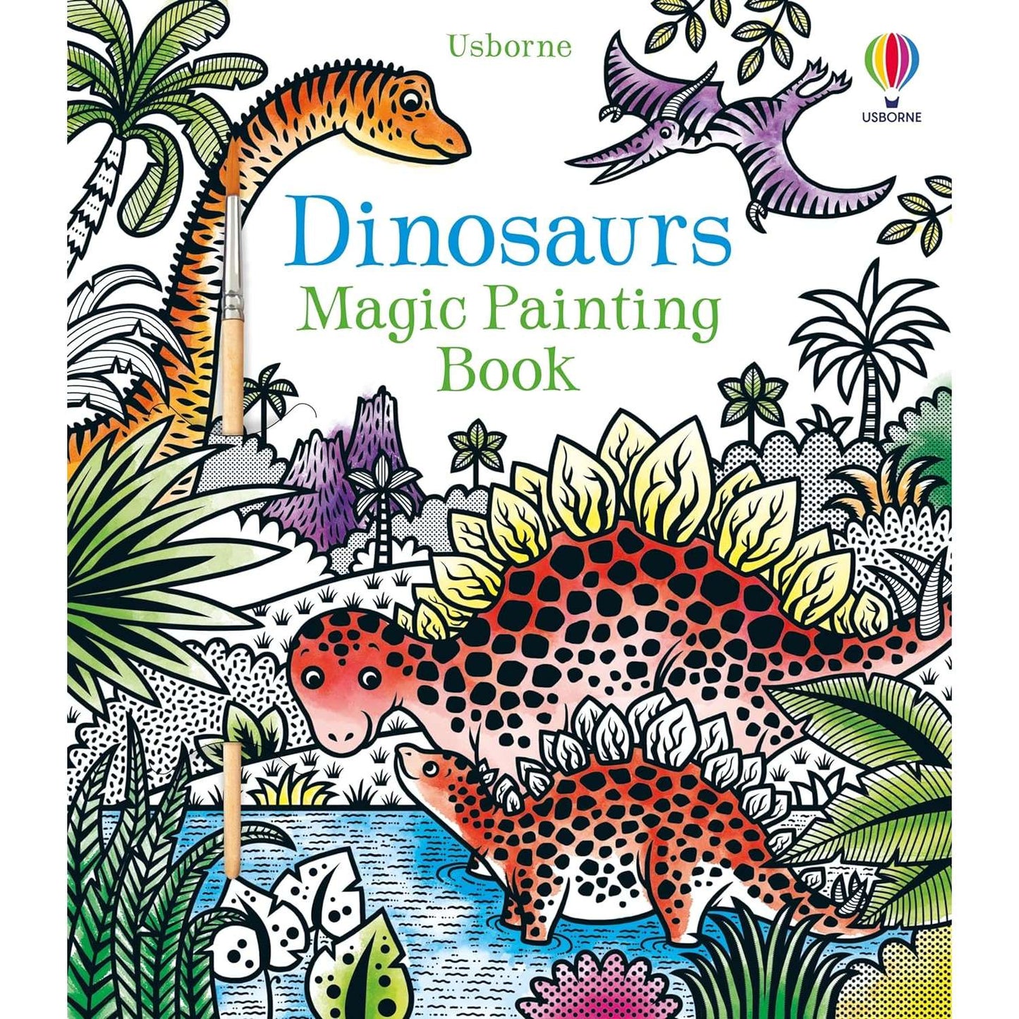 Paradise Clay HRW186 Dinosaurs Magic Painting Book - Book