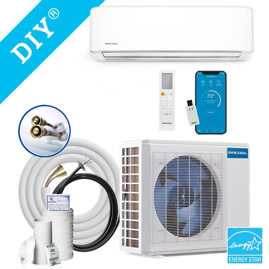 MRCOOL 12k BTU 22 SEER DIY Series Ductless Wall Mounted and Heat Pump Split System 4th Generation