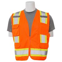 Delta Plus WEL62158HOMD S380 CL 2 Surveyor Vest, MD, Hi Viz Orange