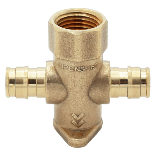 Legend Valves 302-241NL 3/4" No Lead Cast Brass Drop Ear Cold Expansion PEX Drop Ear Tee