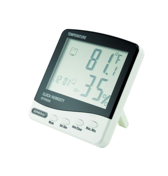 General Tools DTH03A Temperature-Humidity Monitor With Jumbo Display