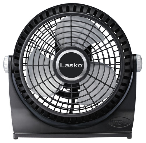 Lasko 507 10" Breeze Machine Pivoting 2-Speed Floor Fan - Black